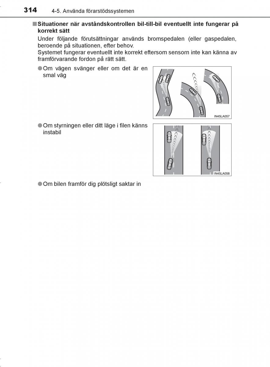 Toyota C HR instruktionsbok / page 314