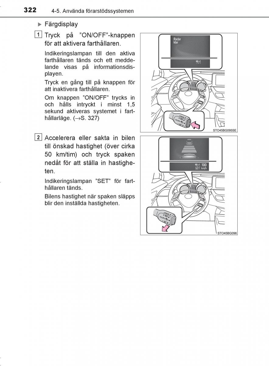 Toyota C HR instruktionsbok / page 322