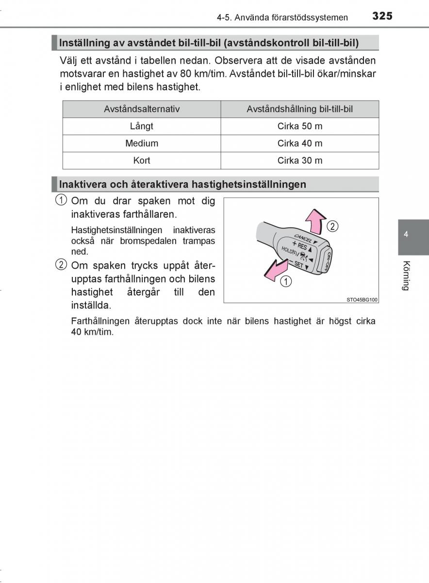 Toyota C HR instruktionsbok / page 325