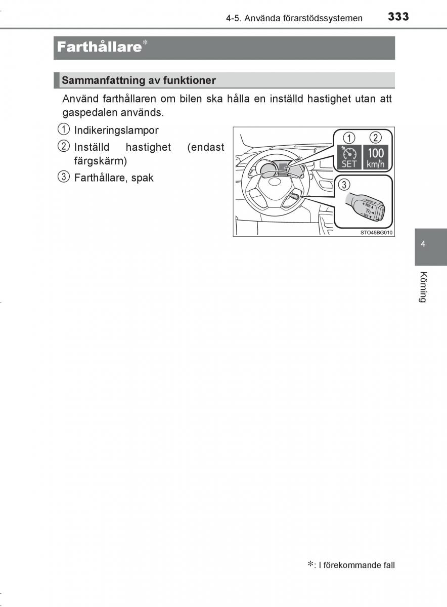 Toyota C HR instruktionsbok / page 333