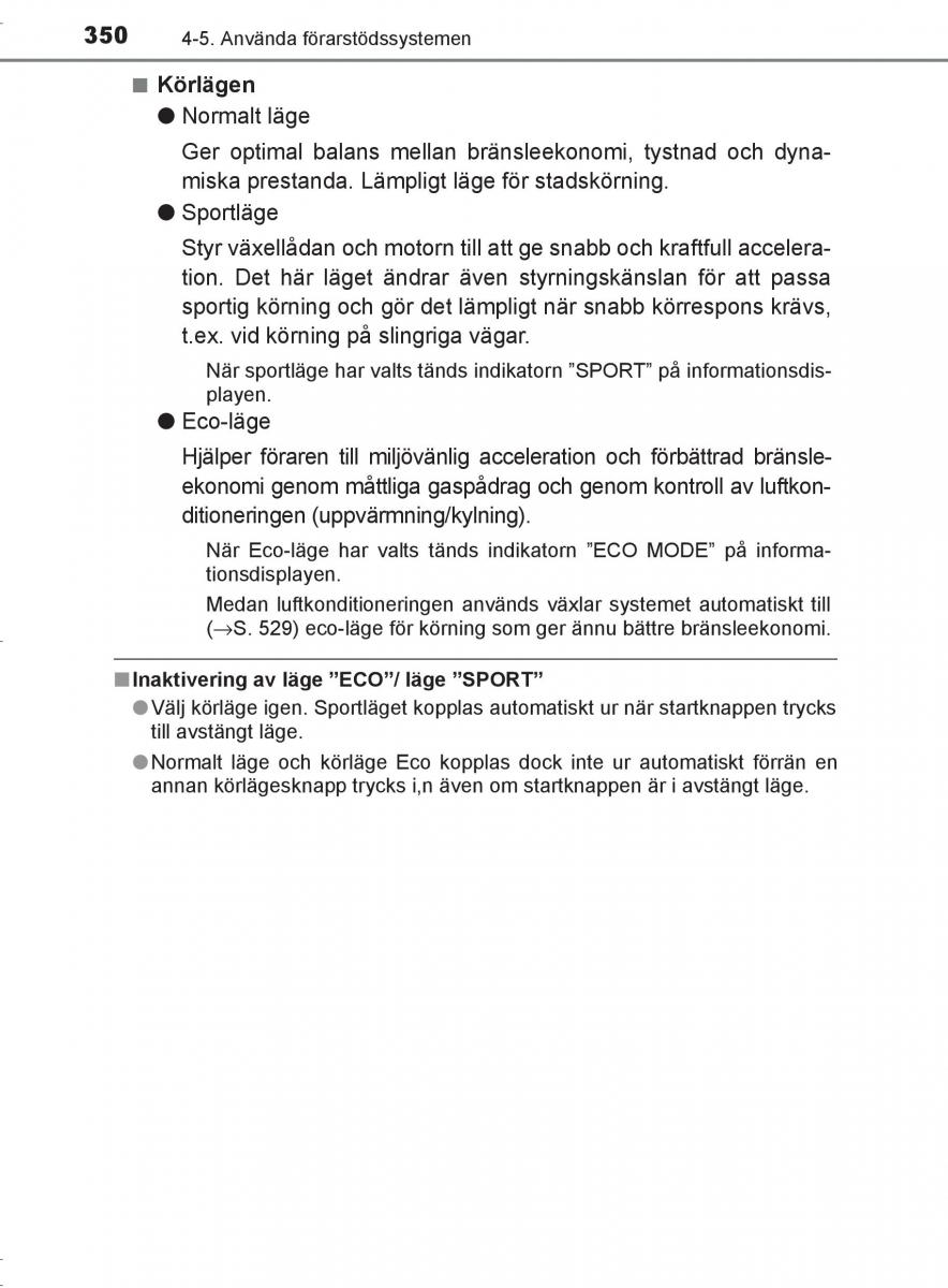 Toyota C HR instruktionsbok / page 350