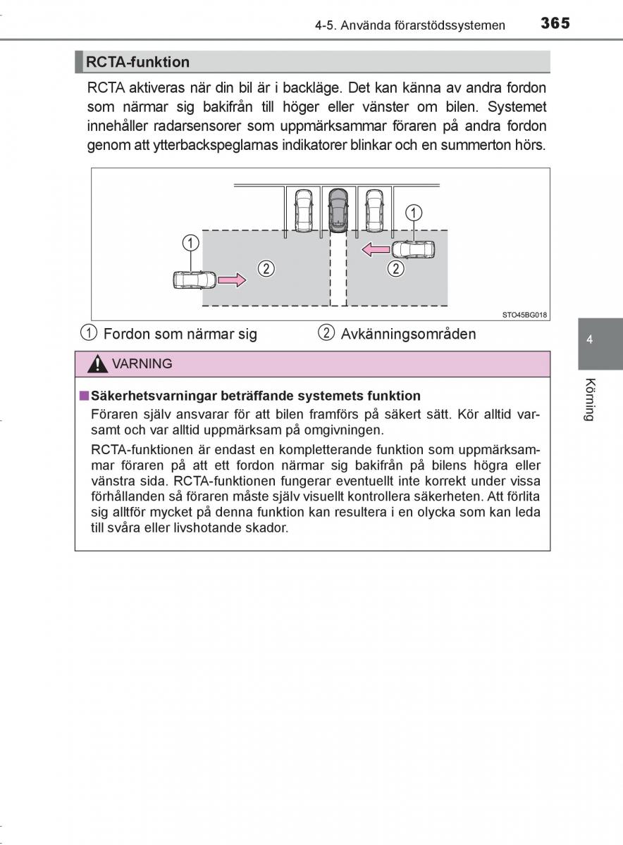 Toyota C HR instruktionsbok / page 365