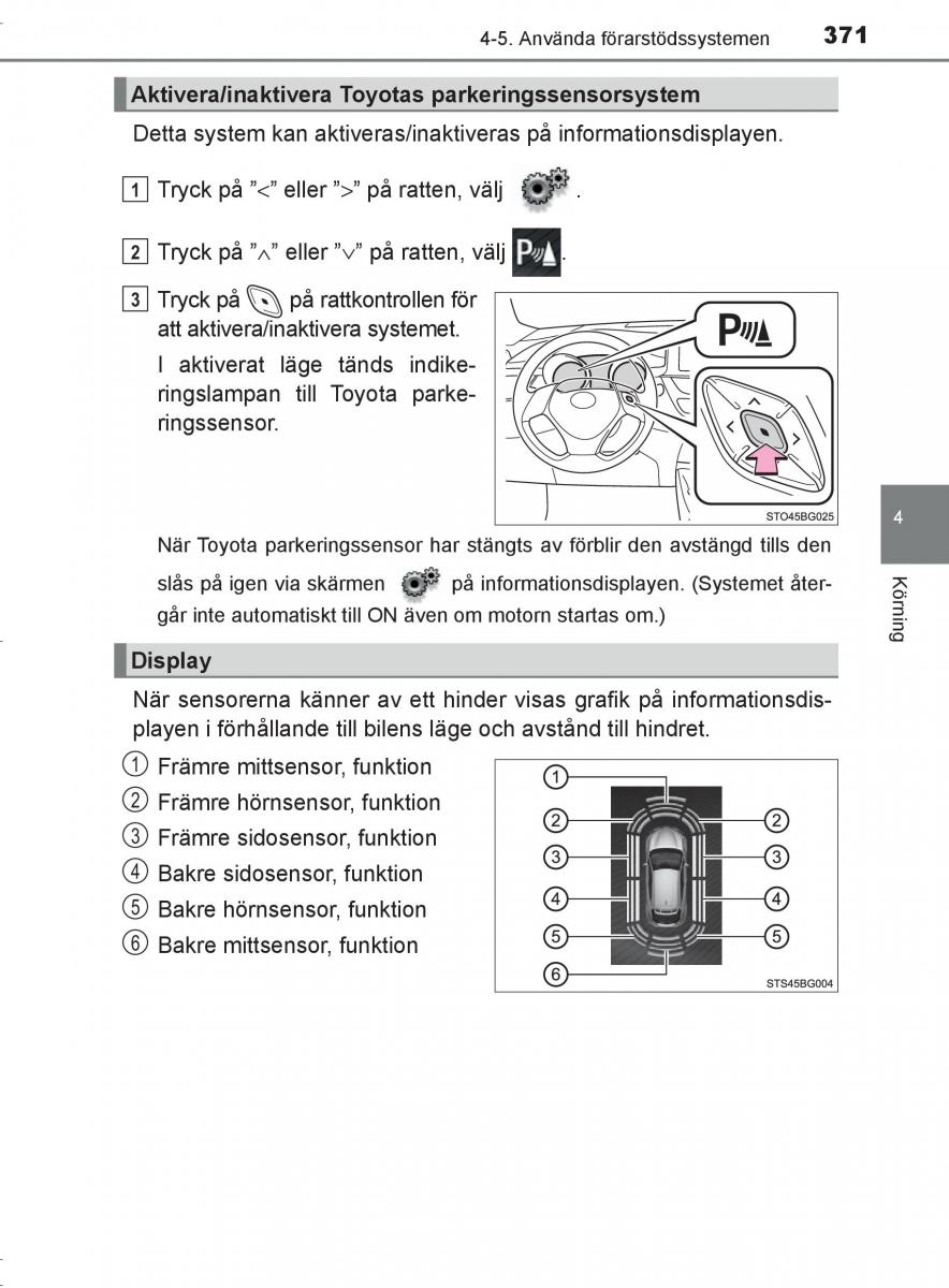 Toyota C HR instruktionsbok / page 371