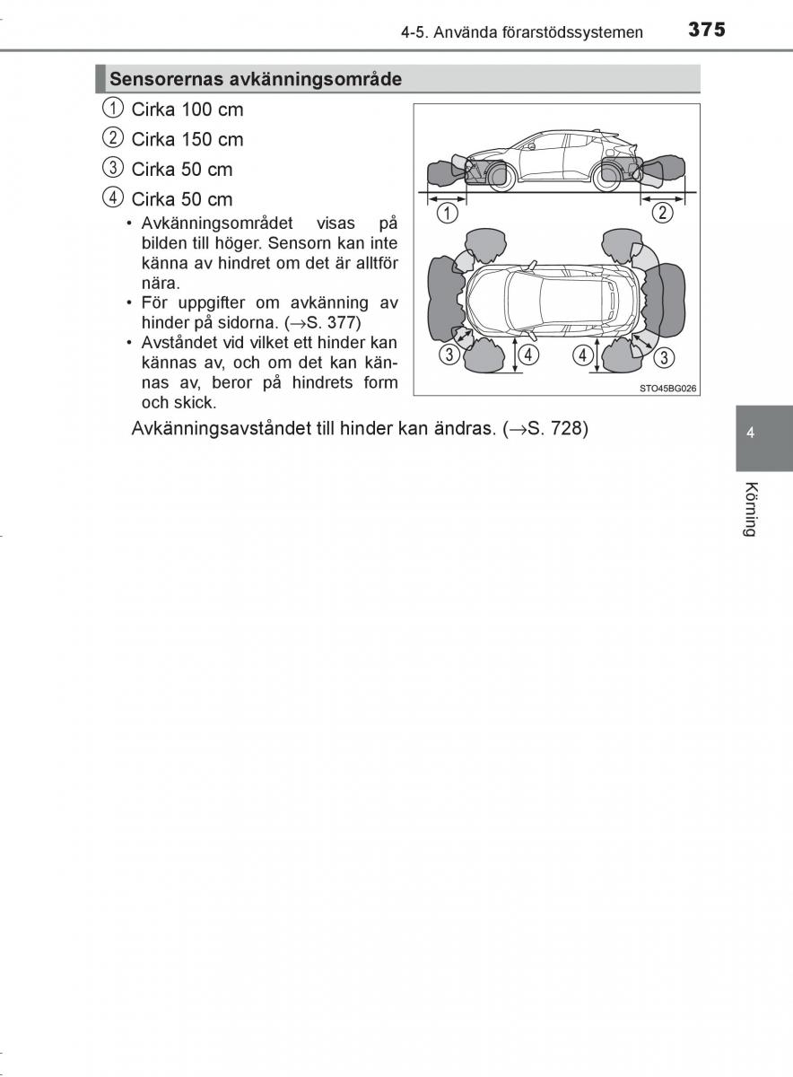 Toyota C HR instruktionsbok / page 375