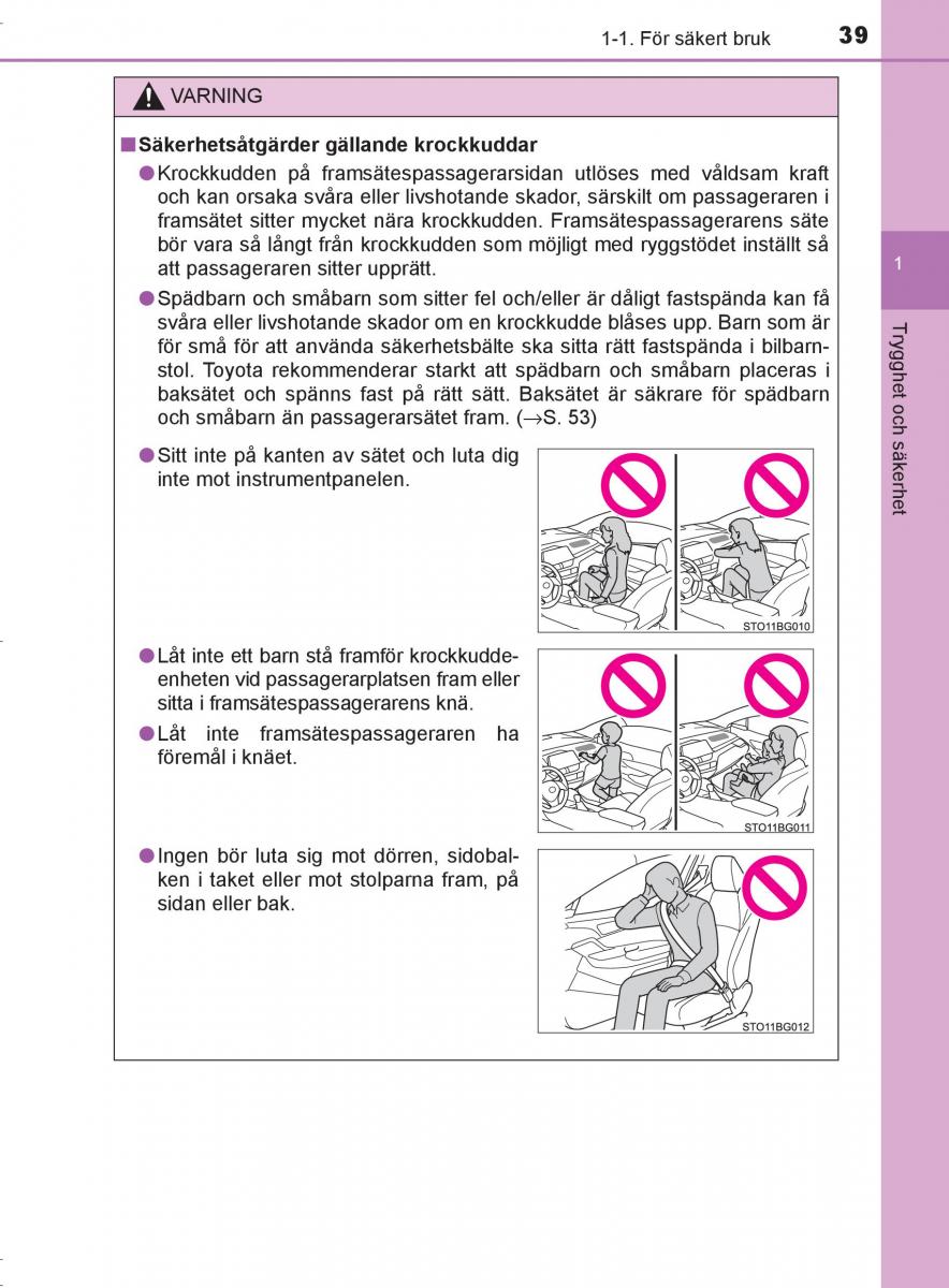 Toyota C HR instruktionsbok / page 39