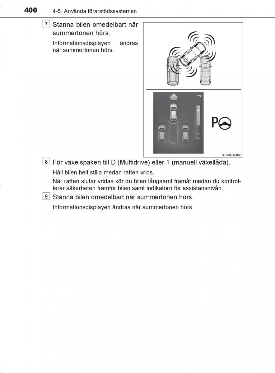 Toyota C HR instruktionsbok / page 400