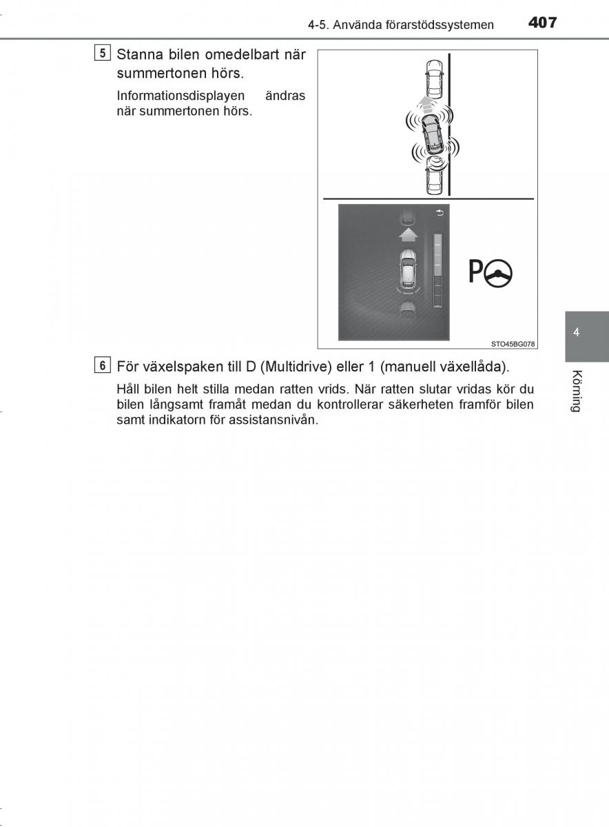 Toyota C HR instruktionsbok / page 407