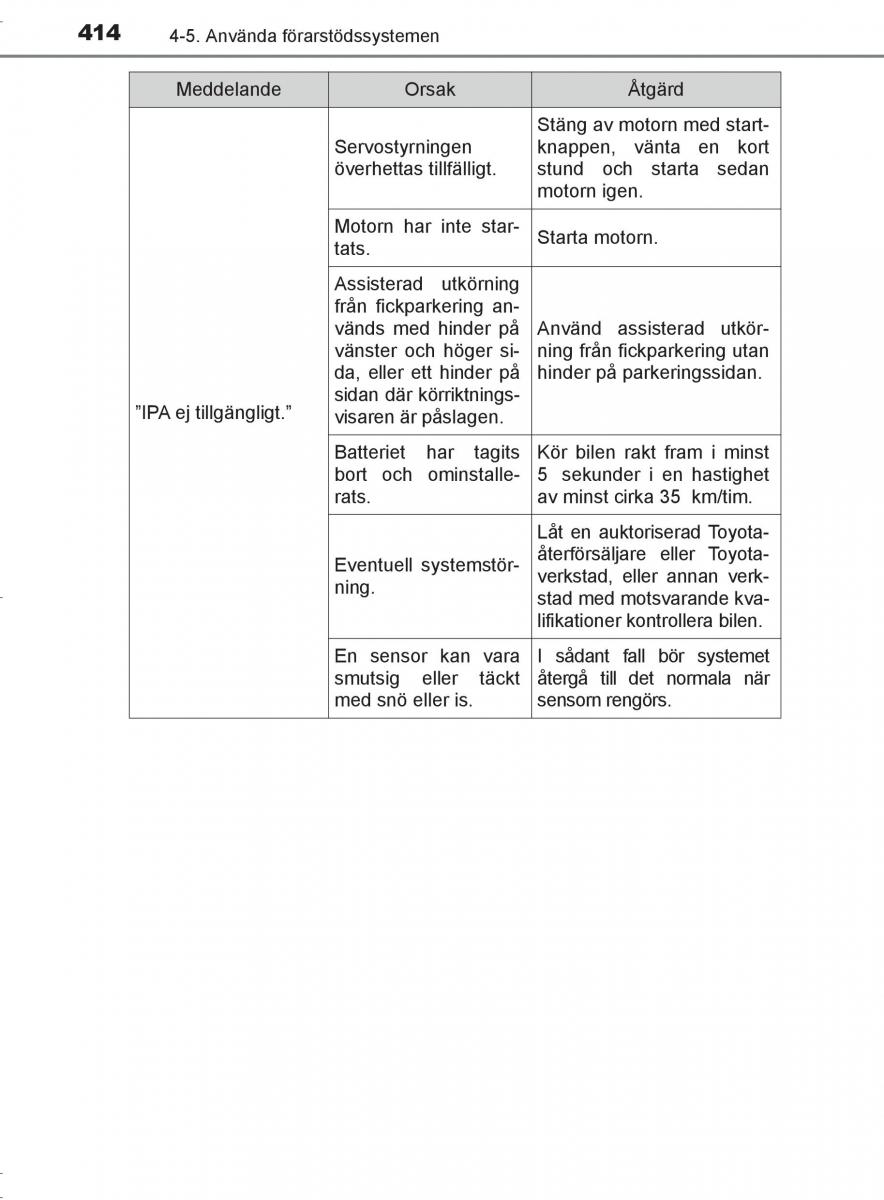 Toyota C HR instruktionsbok / page 414