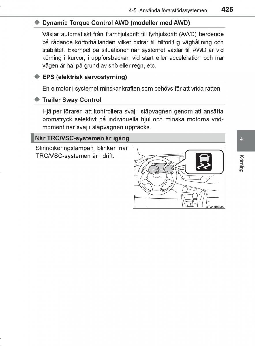 Toyota C HR instruktionsbok / page 425