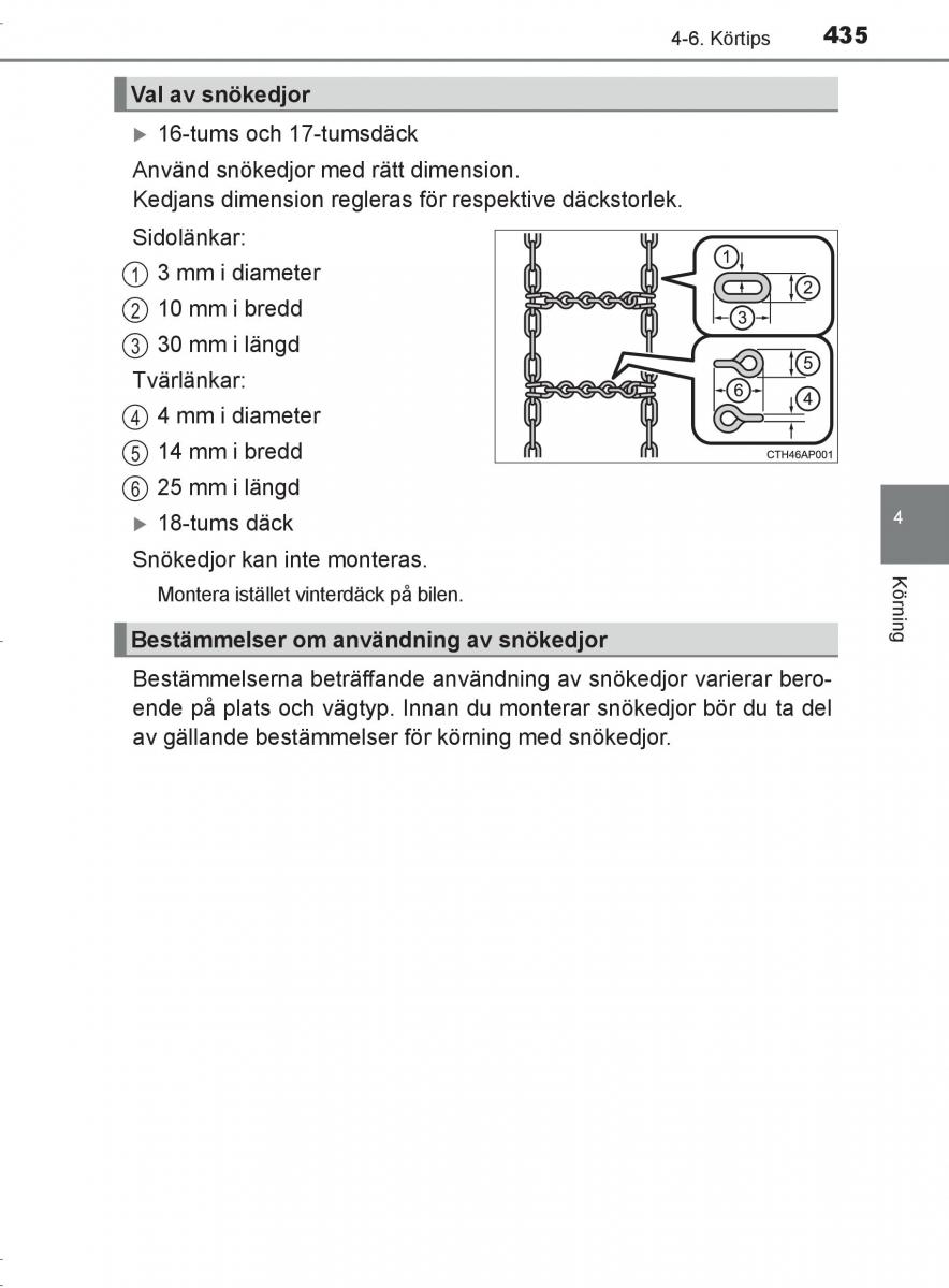 Toyota C HR instruktionsbok / page 435