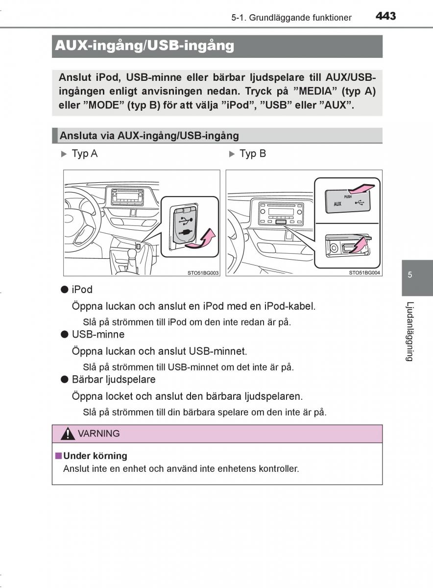 Toyota C HR instruktionsbok / page 443