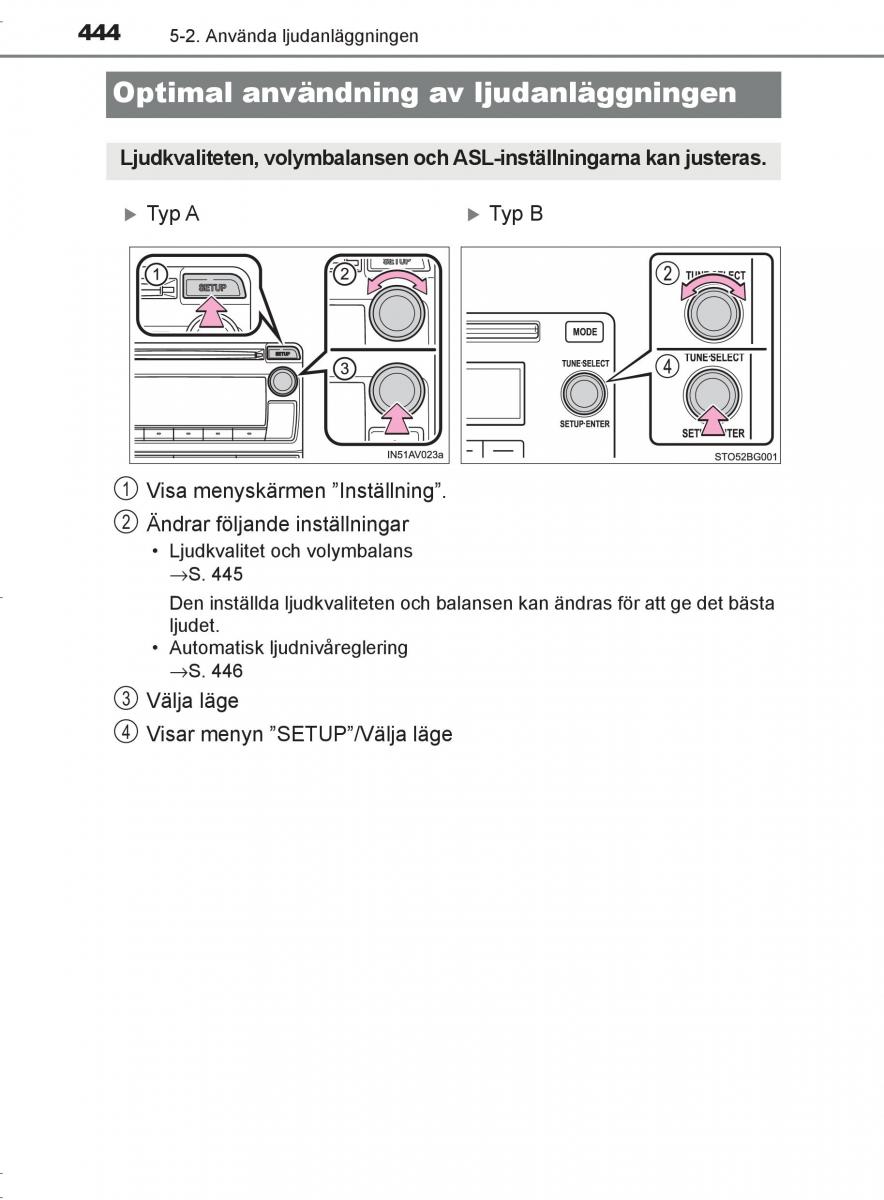 Toyota C HR instruktionsbok / page 444