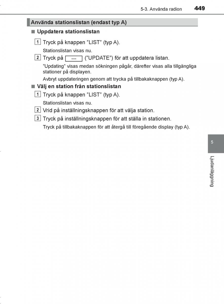 Toyota C HR instruktionsbok / page 449