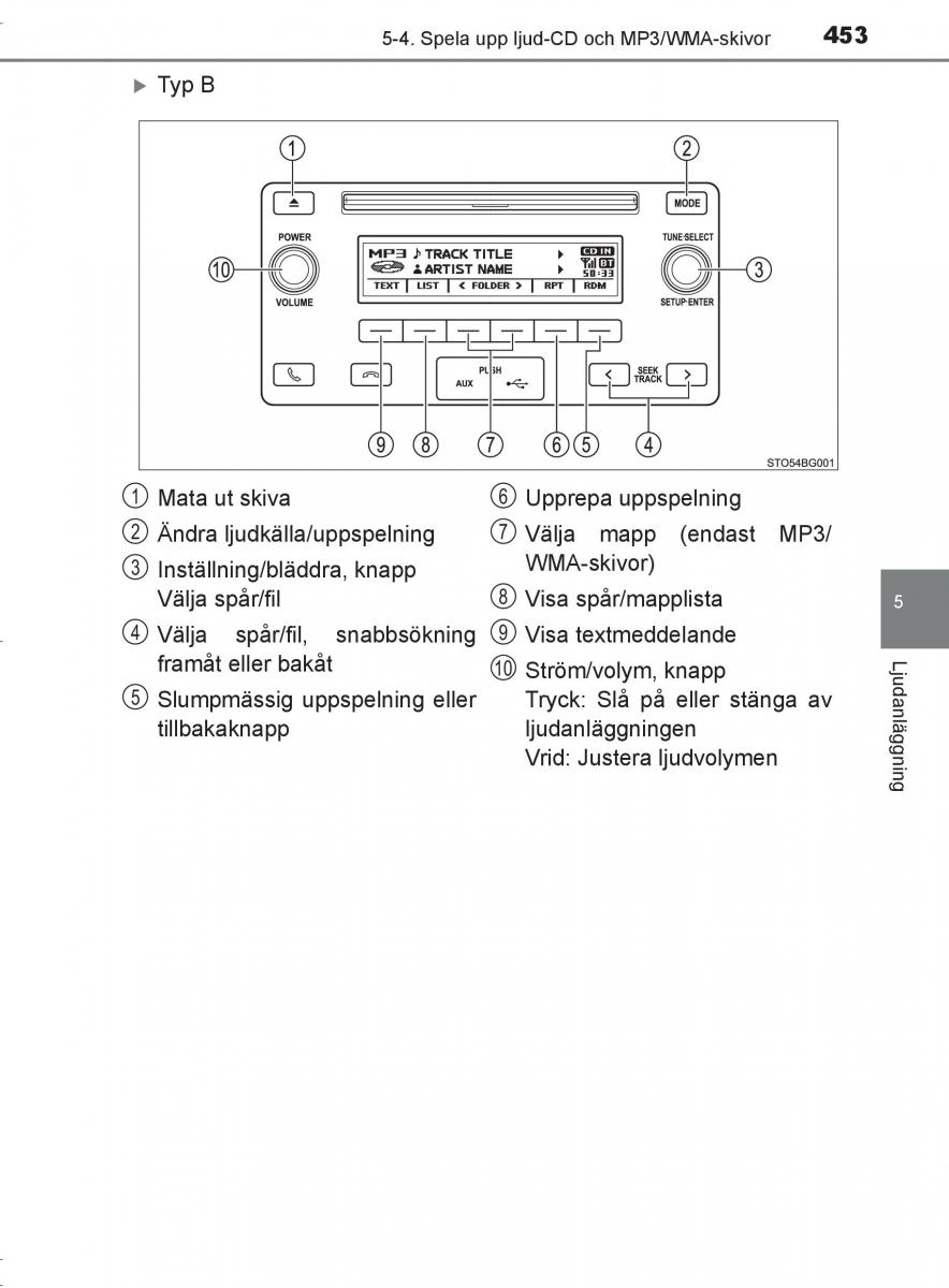 Toyota C HR instruktionsbok / page 453