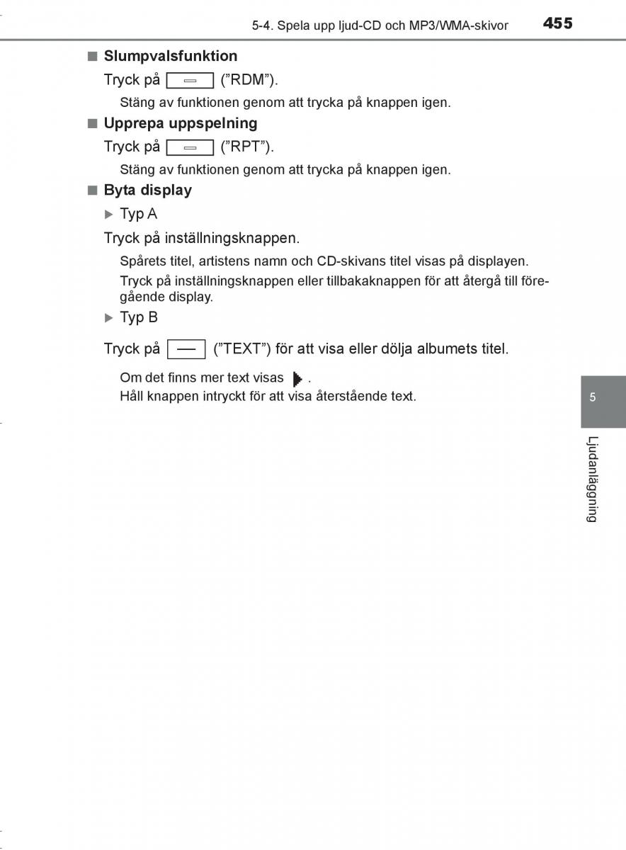 Toyota C HR instruktionsbok / page 455