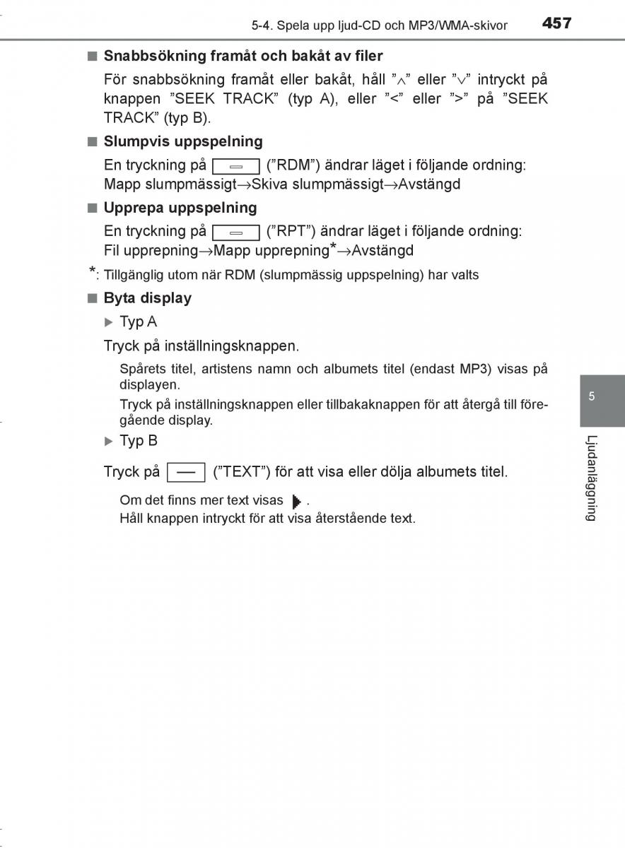 Toyota C HR instruktionsbok / page 457