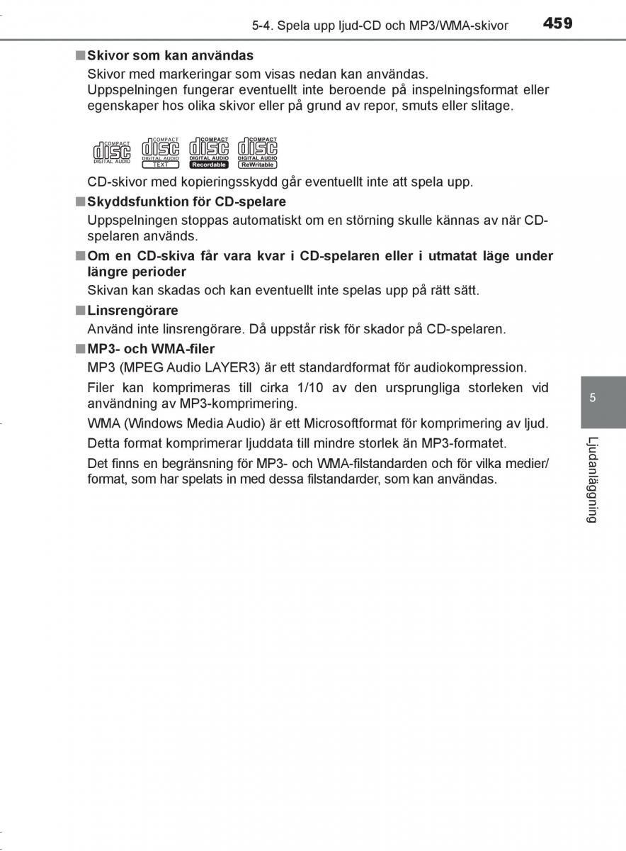 Toyota C HR instruktionsbok / page 459