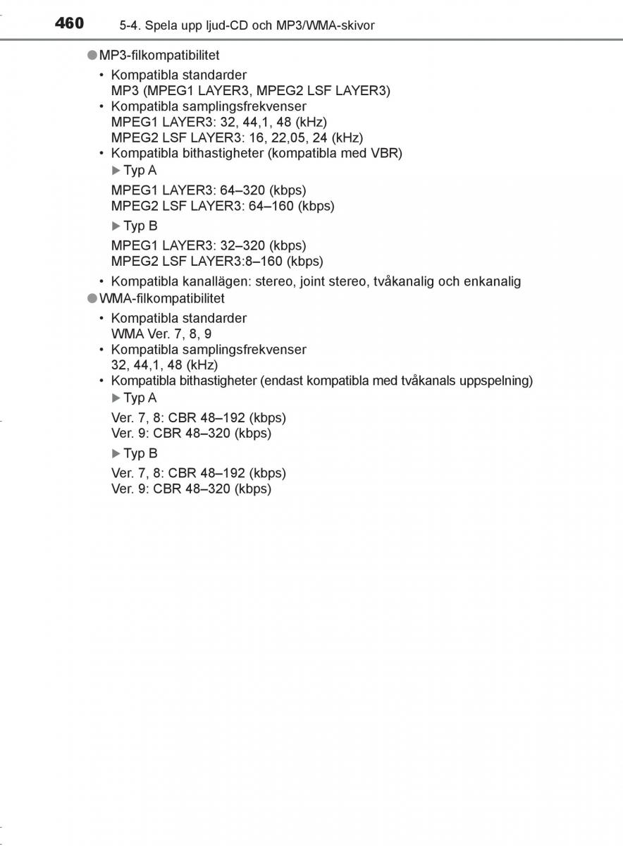 Toyota C HR instruktionsbok / page 460