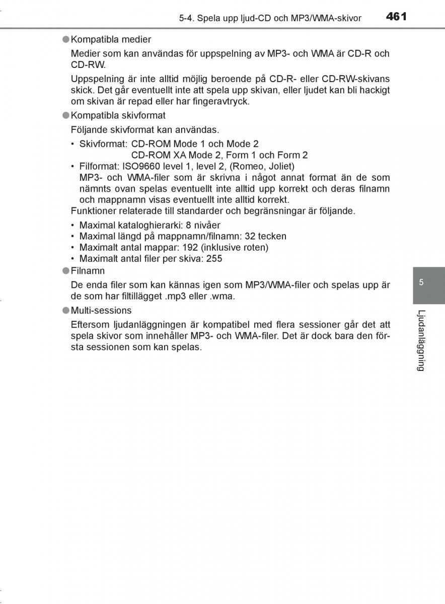 Toyota C HR instruktionsbok / page 461