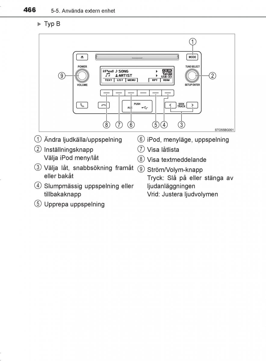 Toyota C HR instruktionsbok / page 466