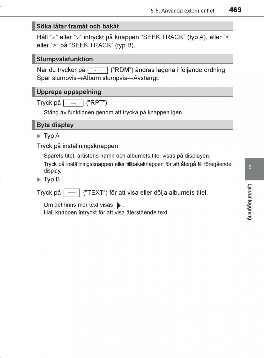 Toyota C HR instruktionsbok / page 469