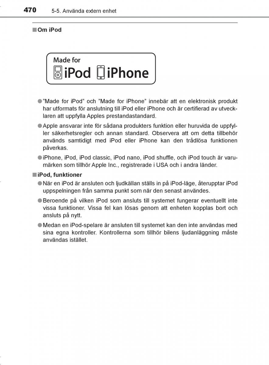 Toyota C HR instruktionsbok / page 470