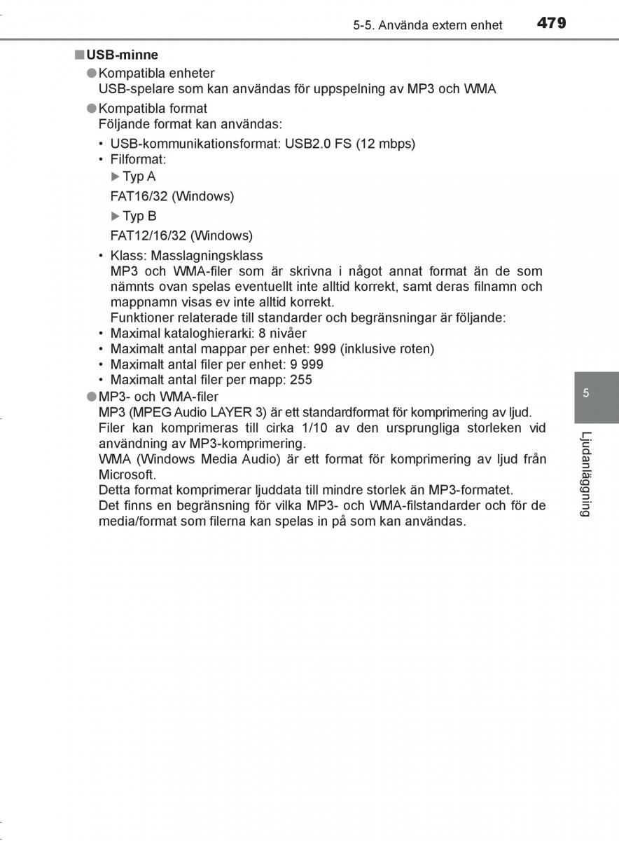 Toyota C HR instruktionsbok / page 479