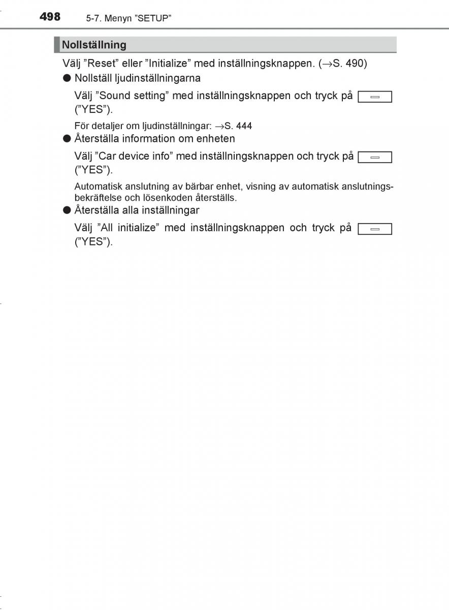 Toyota C HR instruktionsbok / page 498