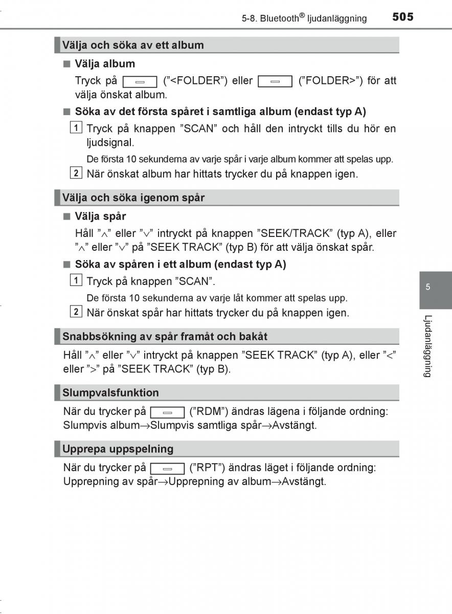 Toyota C HR instruktionsbok / page 505