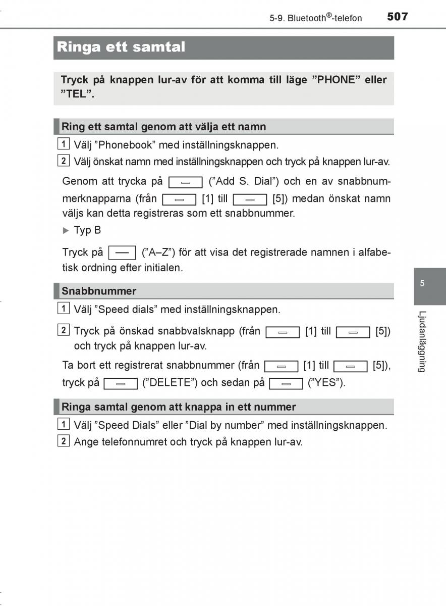 Toyota C HR instruktionsbok / page 507