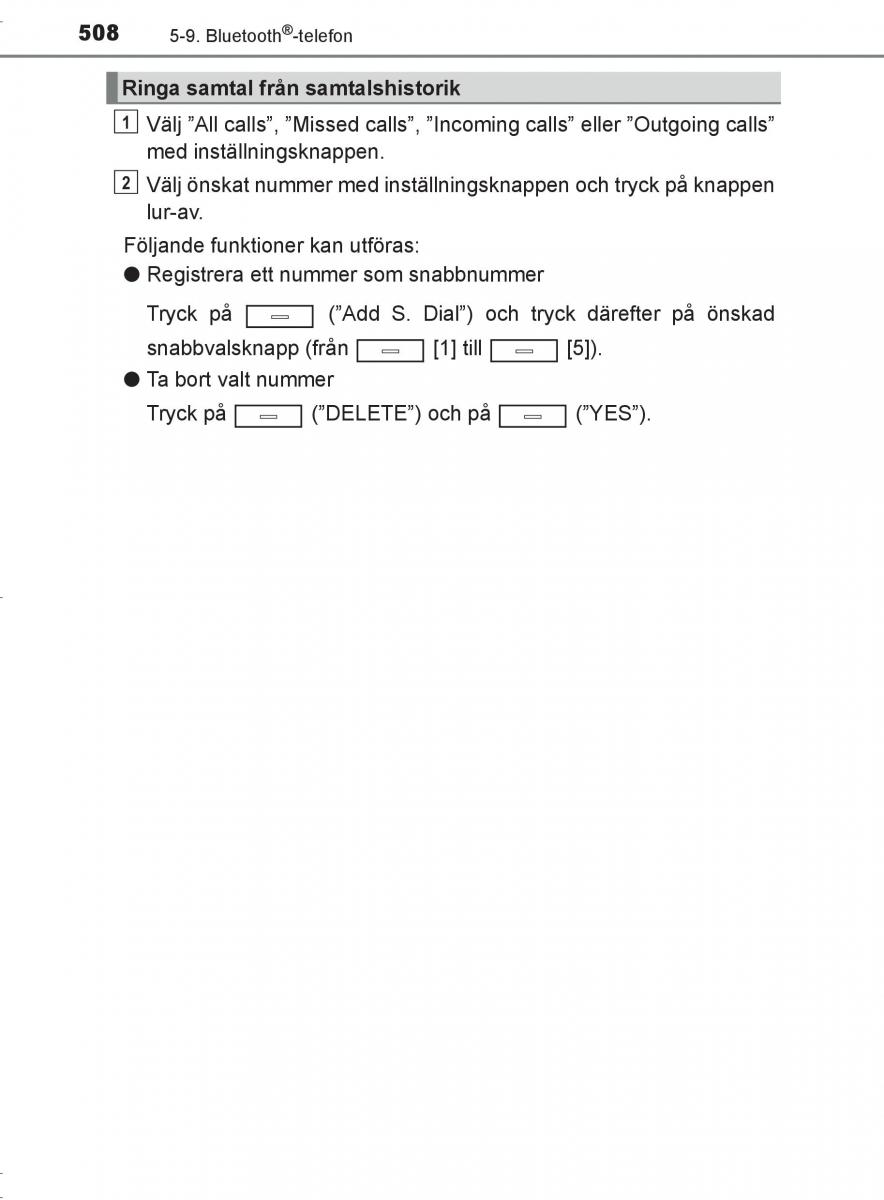 Toyota C HR instruktionsbok / page 508