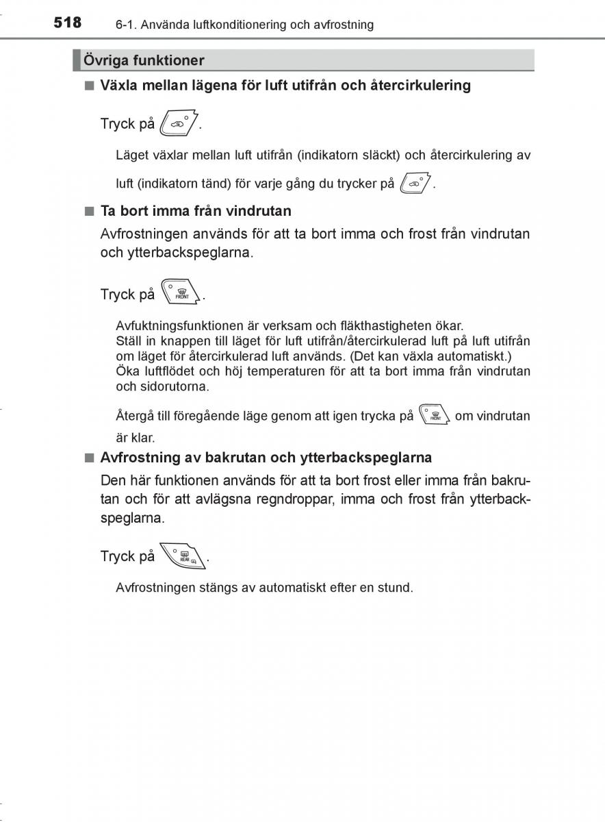 Toyota C HR instruktionsbok / page 518