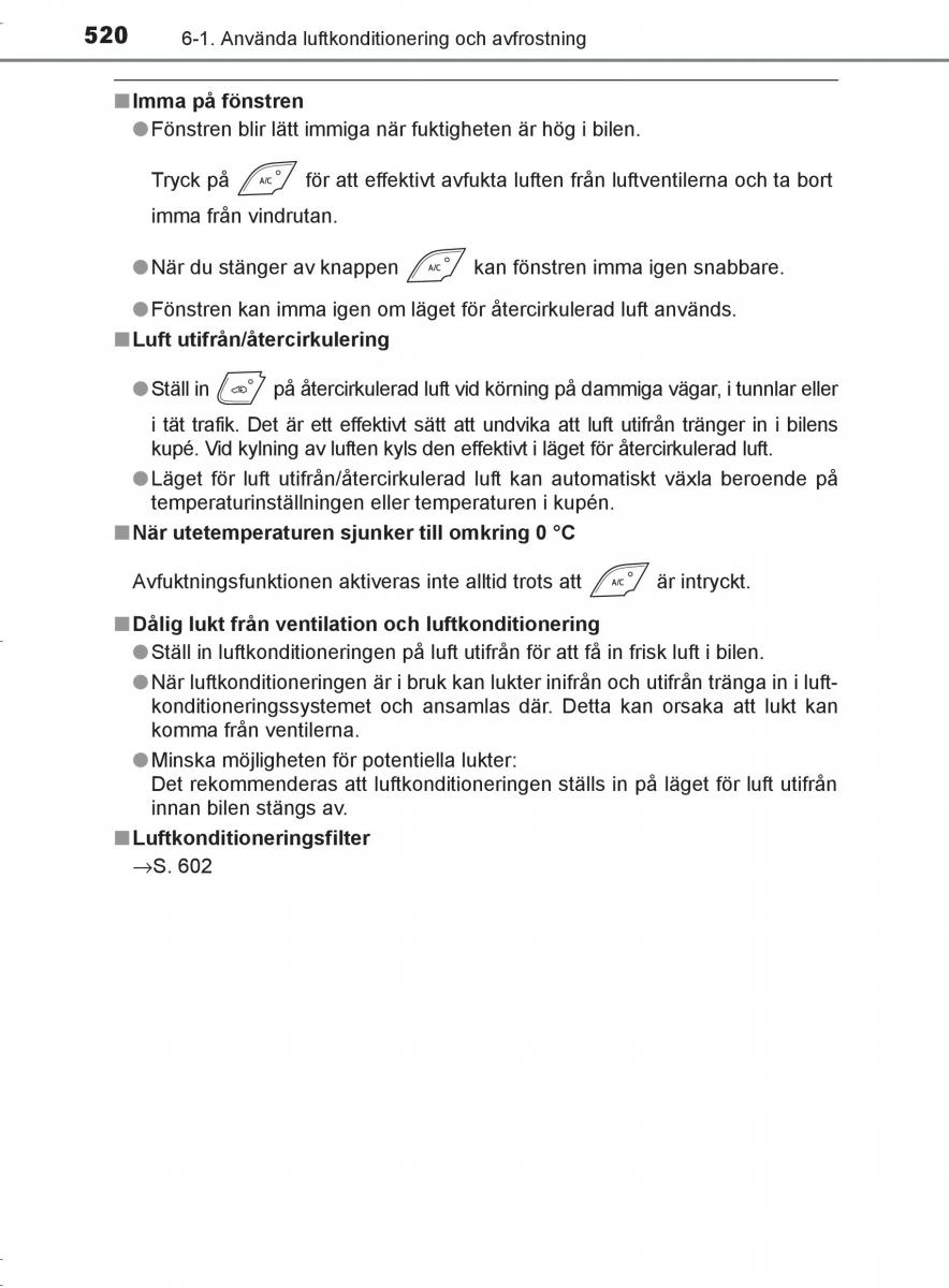 Toyota C HR instruktionsbok / page 520