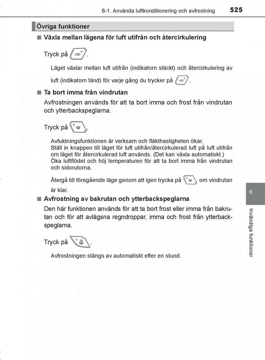 Toyota C HR instruktionsbok / page 525