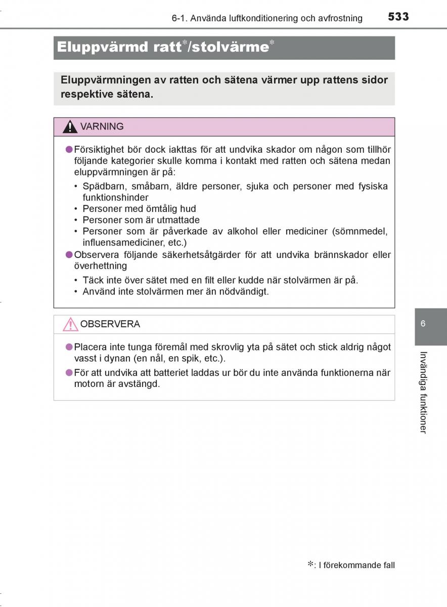 Toyota C HR instruktionsbok / page 533