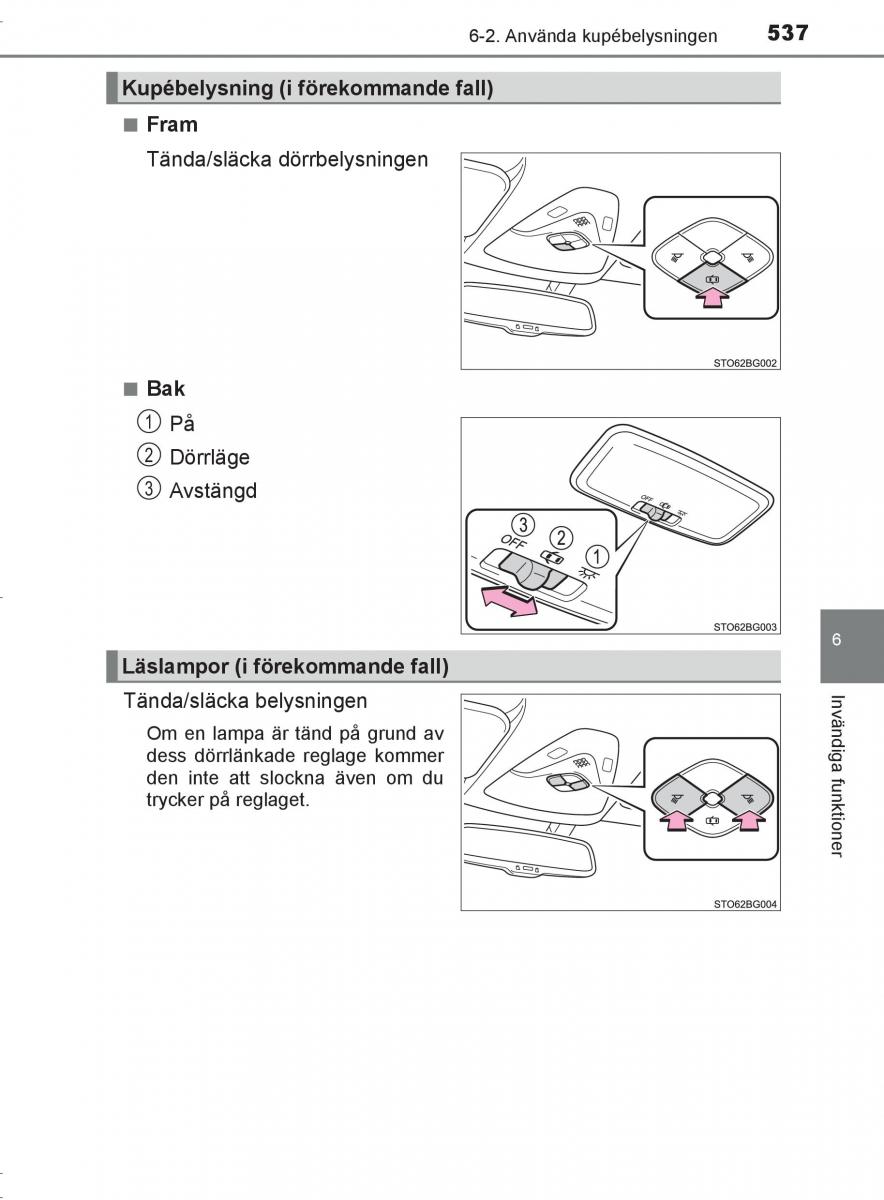 Toyota C HR instruktionsbok / page 537