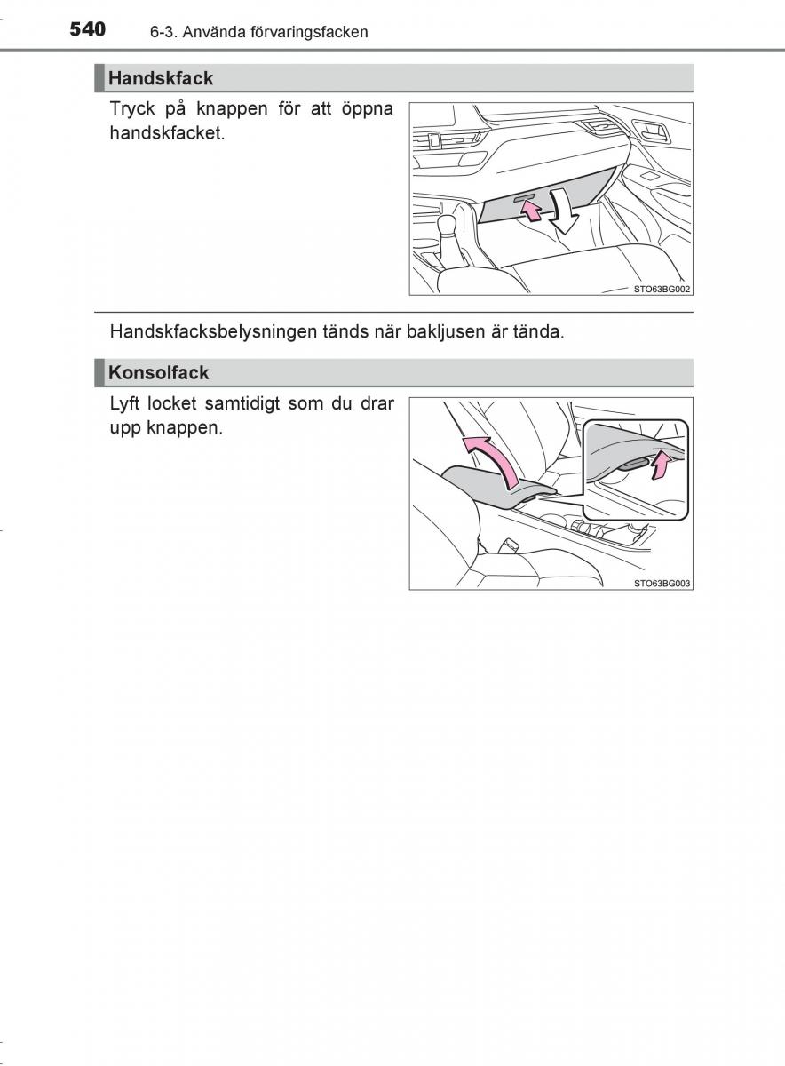 Toyota C HR instruktionsbok / page 540