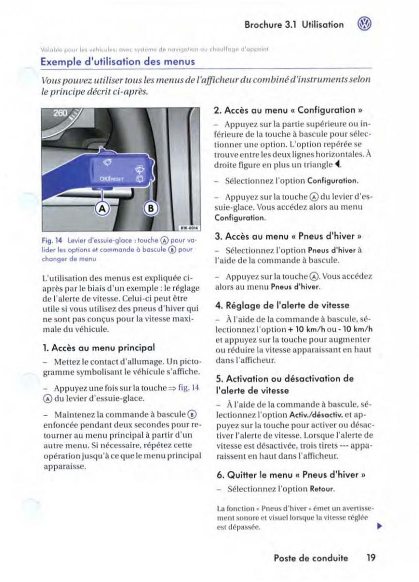 manuel du propriétaire VW Golf V 5 manuel du proprietaire / page 22