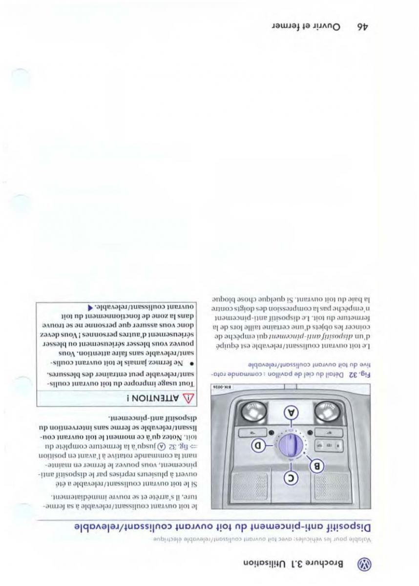 manuel du propriétaire VW Golf V 5 manuel du proprietaire / page 49
