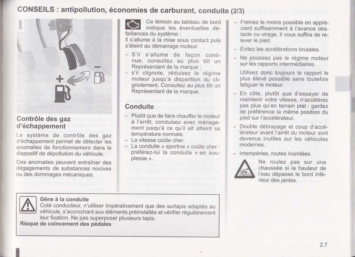 Dacia Lodgy manuel du proprietaire / page 70