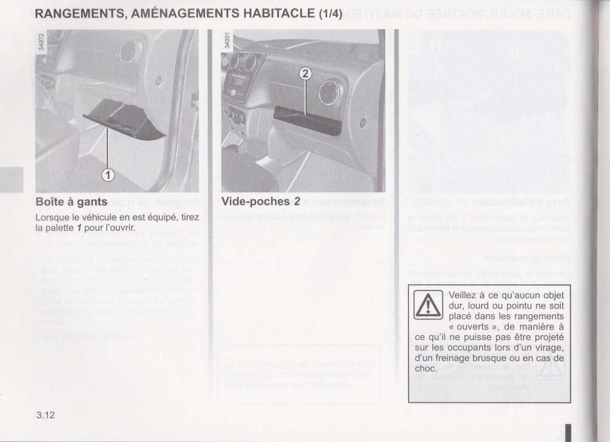 Dacia Lodgy manuel du proprietaire / page 93