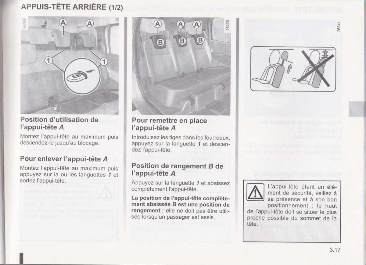 Dacia Lodgy manuel du proprietaire / page 98