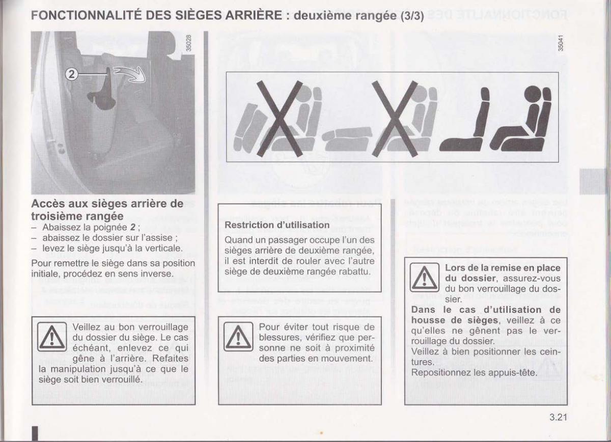 Dacia Lodgy manuel du proprietaire / page 102