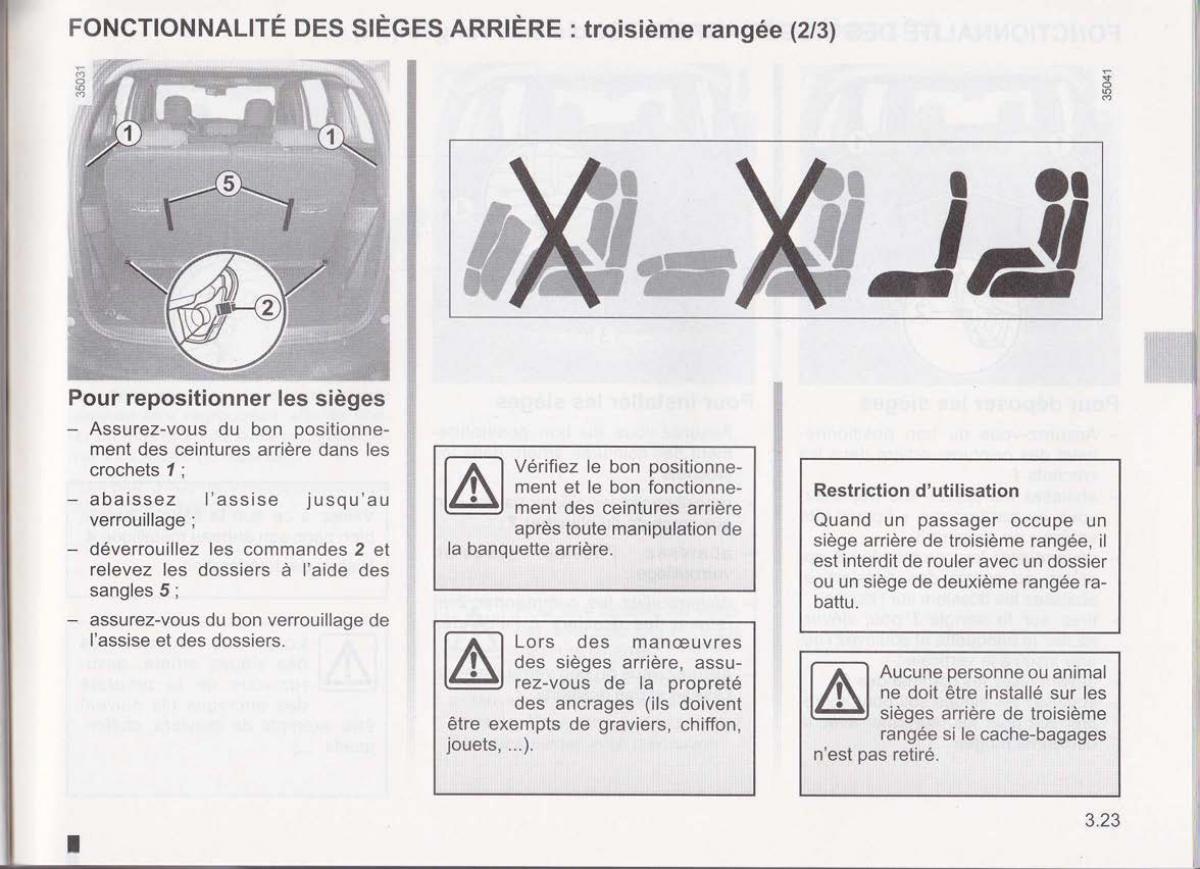 Dacia Lodgy manuel du proprietaire / page 104