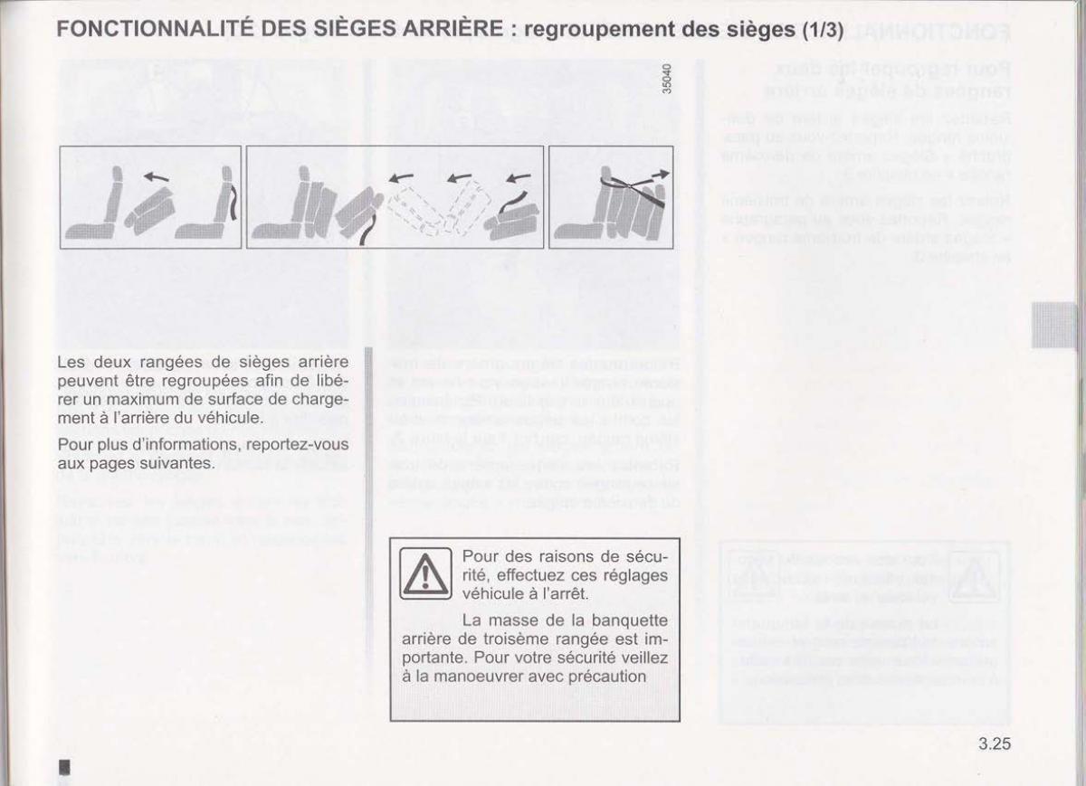 Dacia Lodgy manuel du proprietaire / page 106