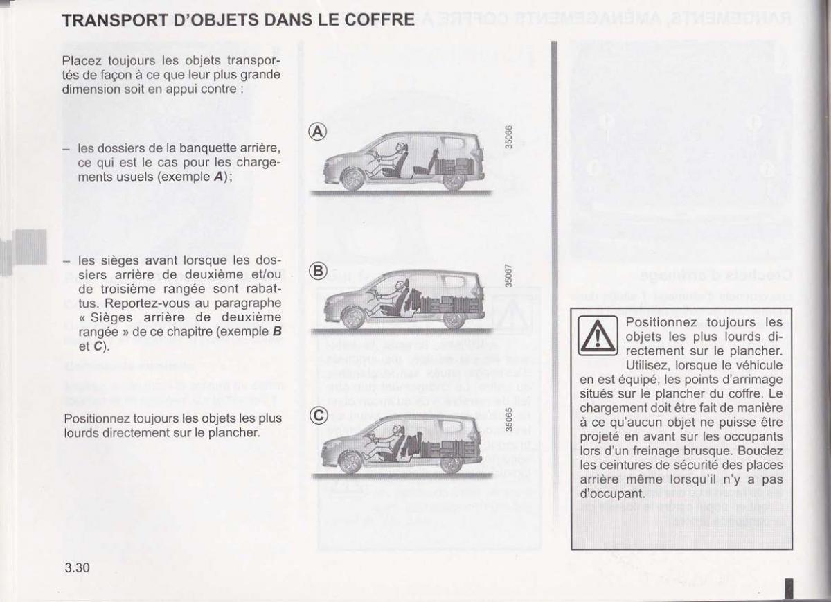 Dacia Lodgy manuel du proprietaire / page 111