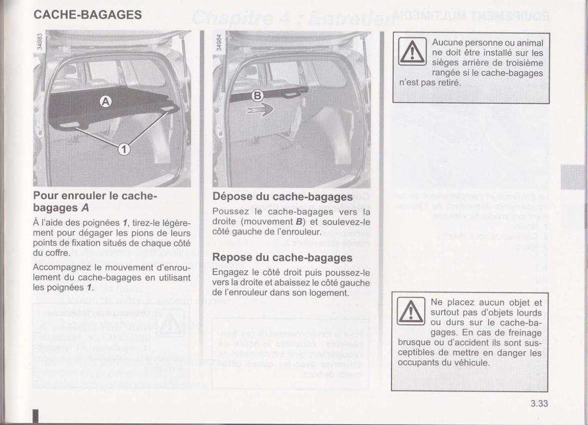 Dacia Lodgy manuel du proprietaire / page 114