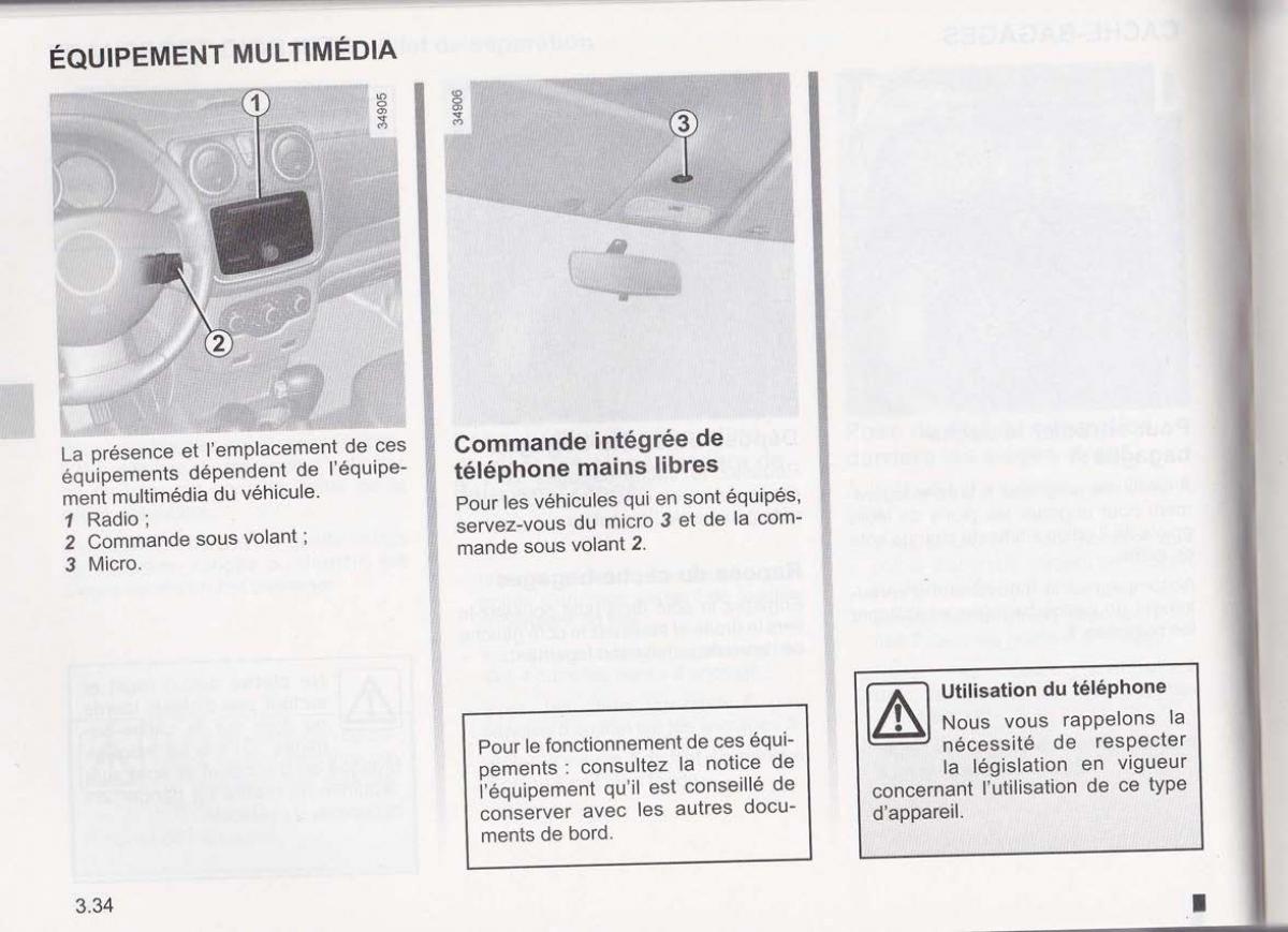 Dacia Lodgy manuel du proprietaire / page 115