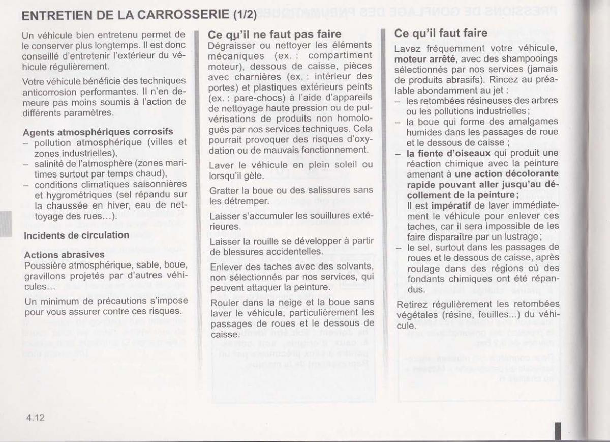 Dacia Lodgy manuel du proprietaire / page 127