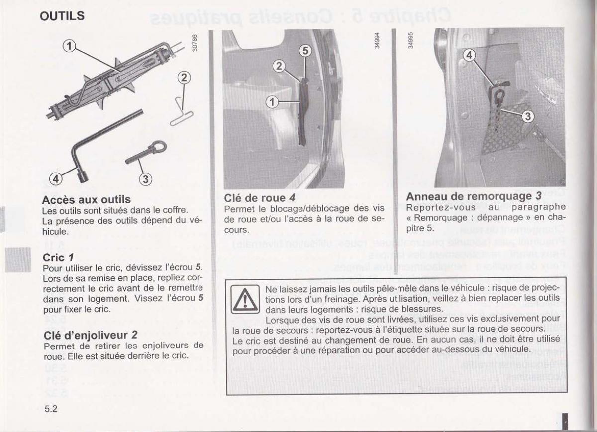 Dacia Lodgy manuel du proprietaire / page 132